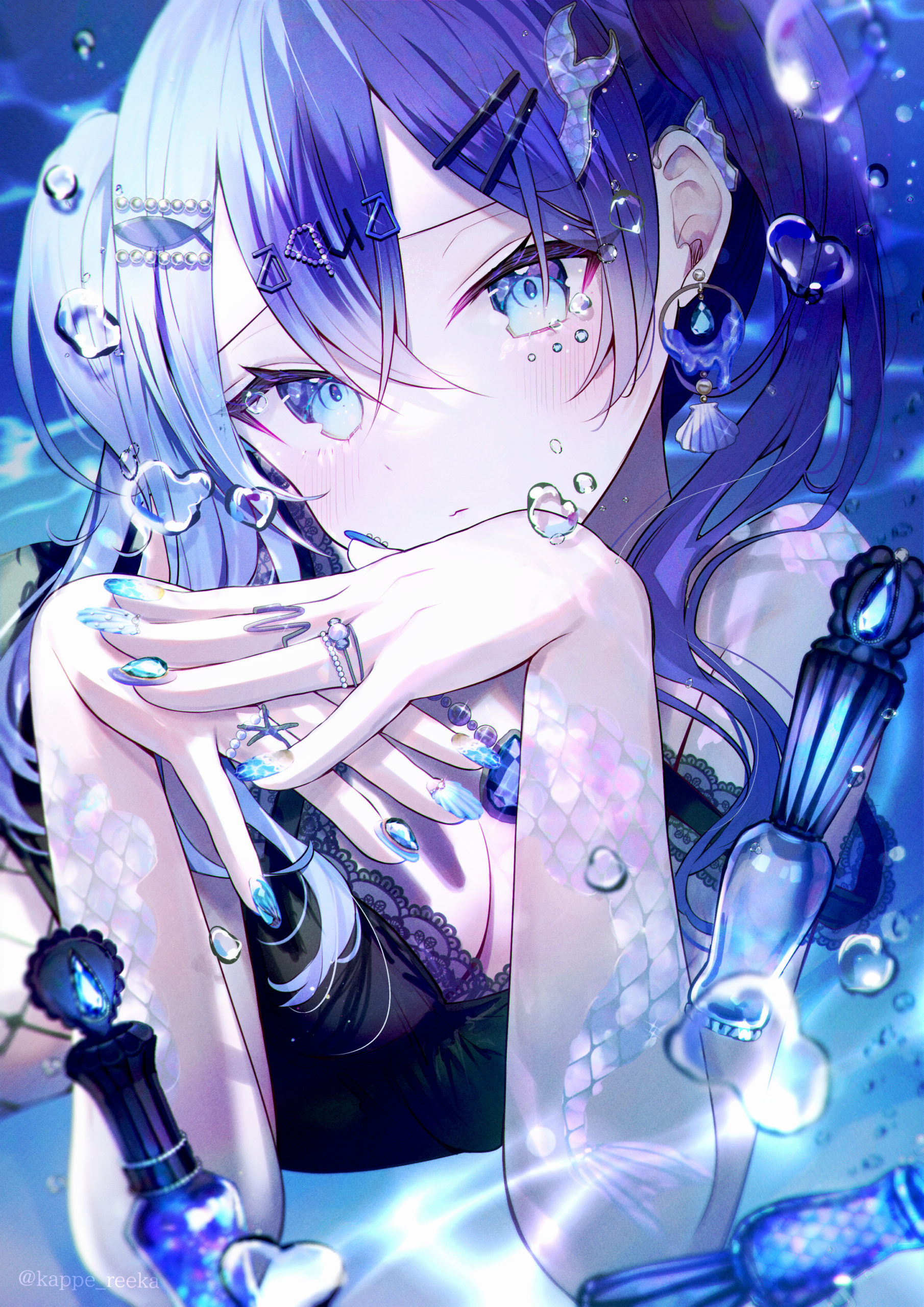 【オリジナル】Aquamarine Mermaid Tears